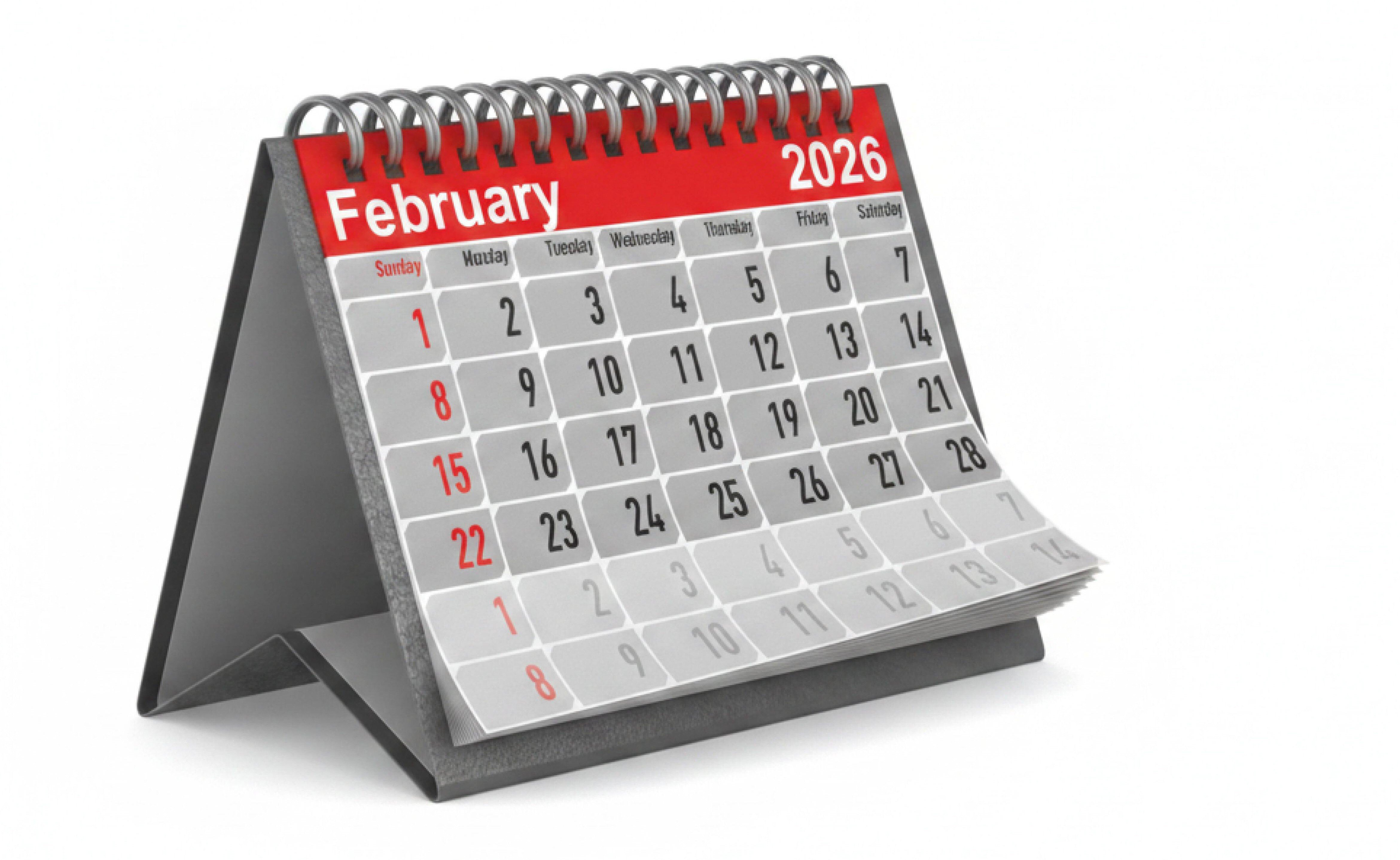 February calendar for Biz News