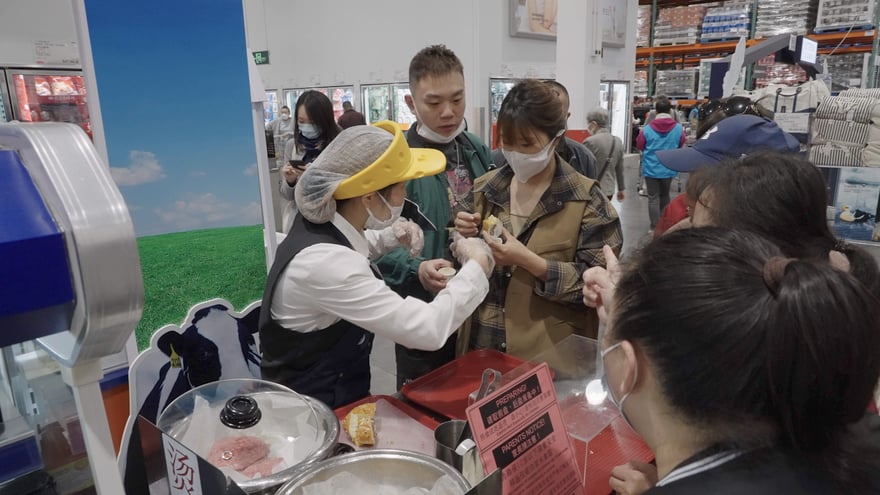 Shanghai Costco sampling