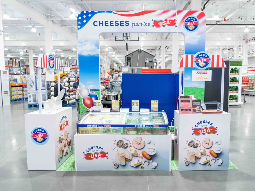 Shanghai cheese promo booth