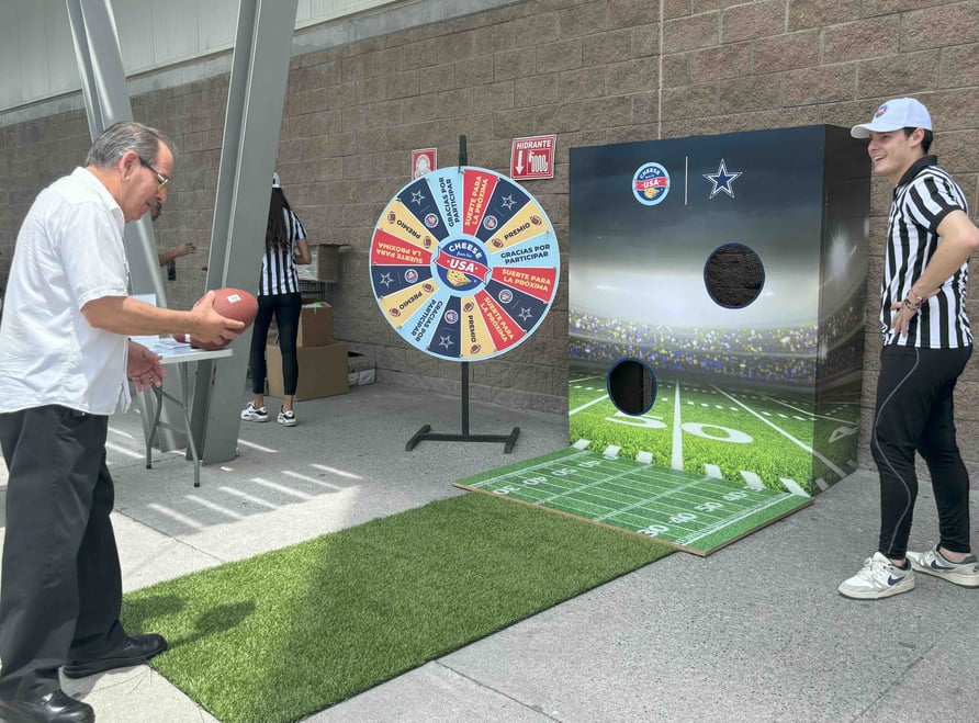 HEB football throw
