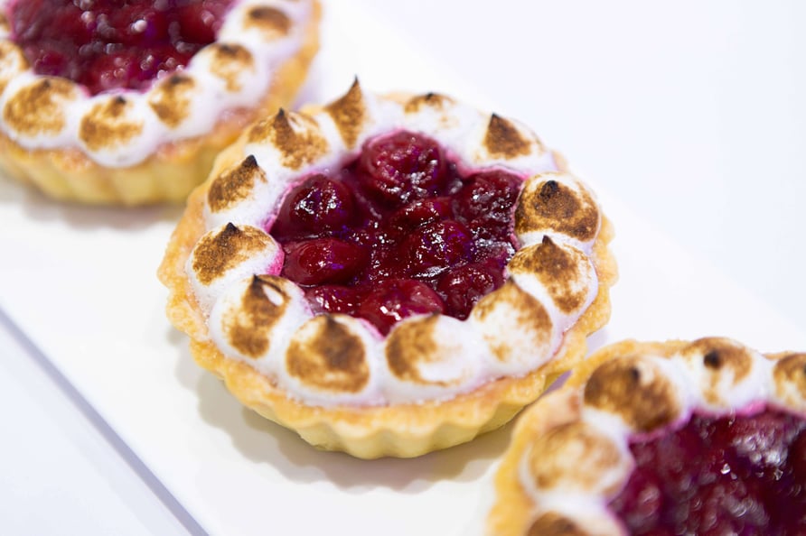 CBE Meringue Tart with whey permeate